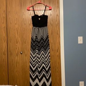 Black and White Maxi Dress